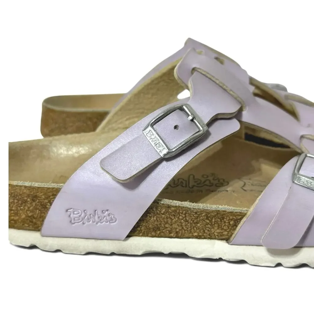 Birki's Nias Birkenstock Footbed Sandals Alloy Lavender Size 37 US 6 - Picture 2 of 10